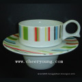 Coffee Cup and Saucer (CY-P528A)